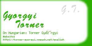 gyorgyi torner business card